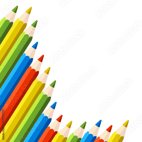 Wallpaper Mural Colored Pencils Corner Torontodigital.ca