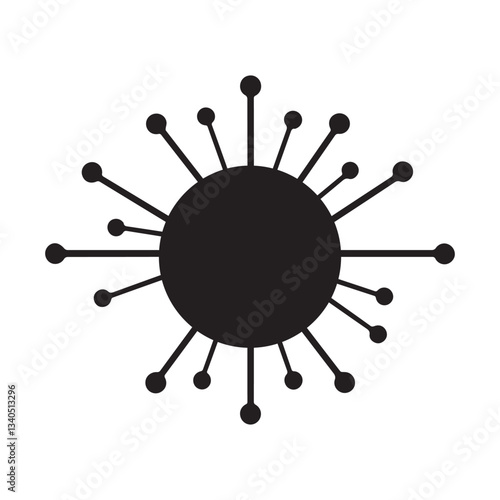 DNA vector silhouette