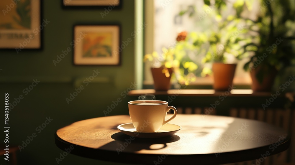 Fototapeta premium Morning Coffee cup on table