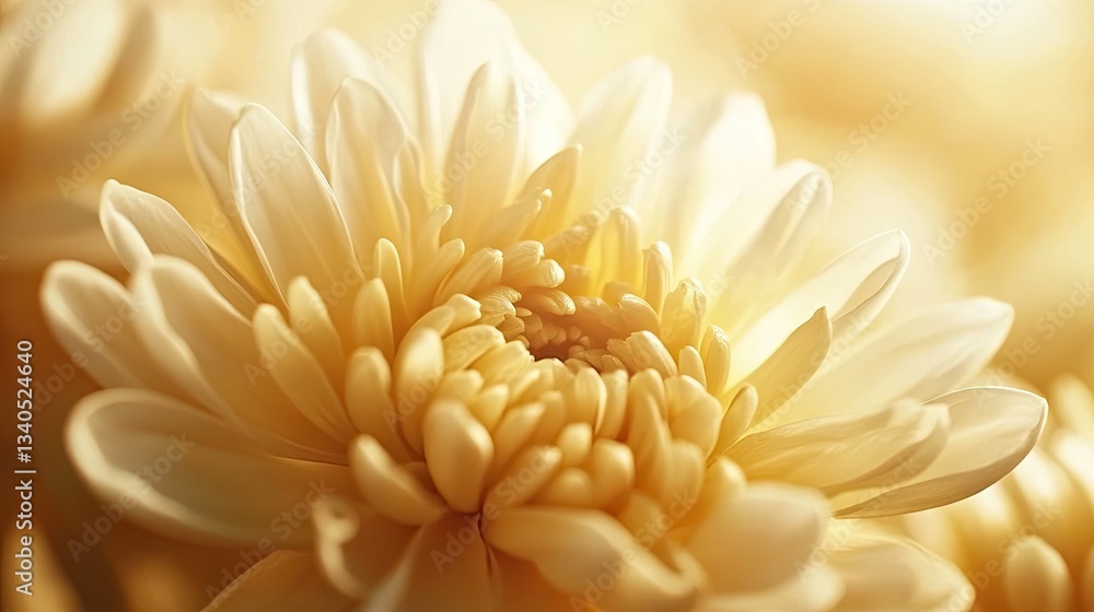 Close up of a White Chrysanthemum Flower Close up of a White Chrysanthemum Flower