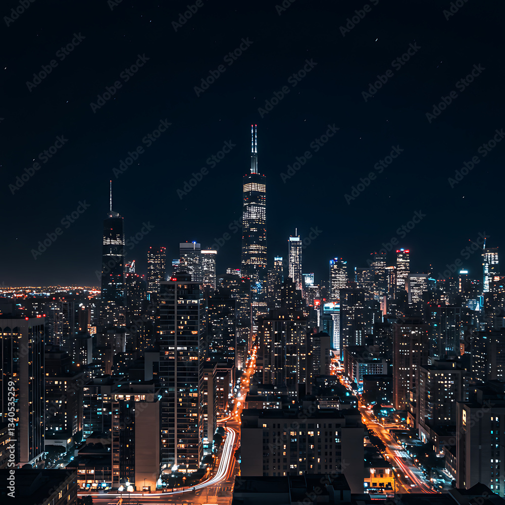 Obraz premium Cityscape at Night