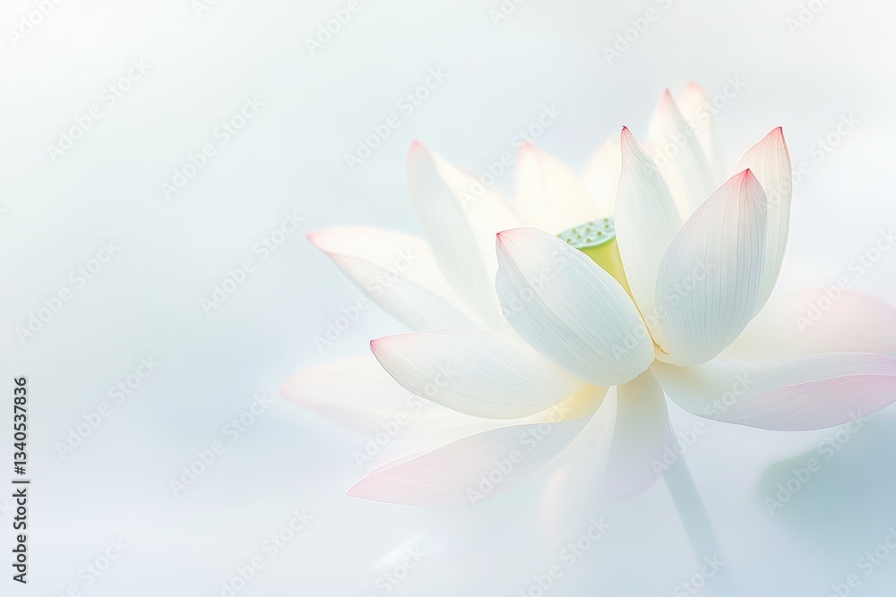 dreamy lotus with pearlescent petals and pastel serenity effect dreamy lotus with pearlescent petals and pastel serenity effect