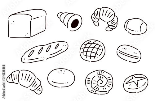 パンのイラストセット