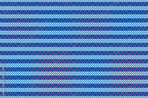 A luxurious cross-stitch pattern that combines fascinating art, perfect for clothes, bags and other designs. Purple, blue and white pattern.