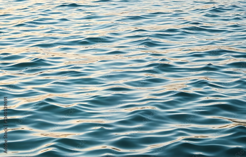 Naklejka premium Rippled Water Reflections in Soft Light - Serene 