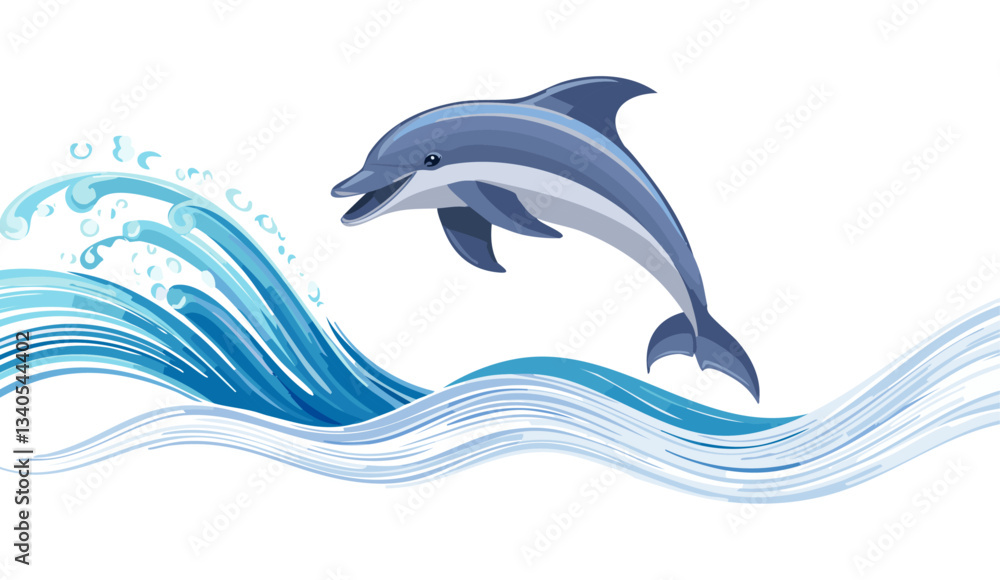 Fototapeta premium dolphin in the water