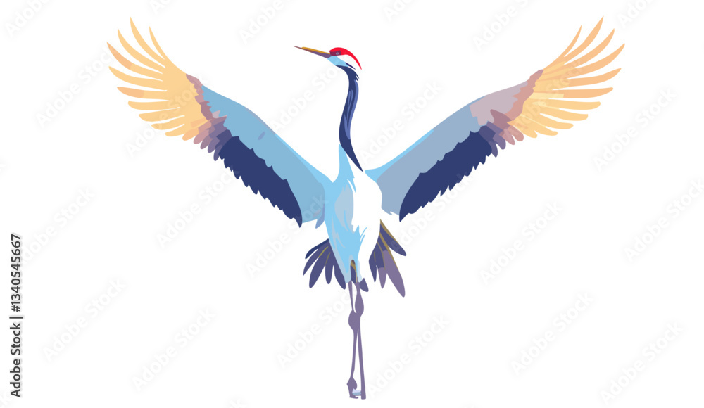 Obraz premium illustration of a flying bird