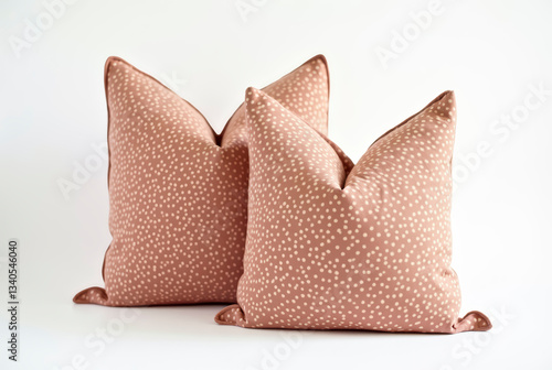 Cozy terracotta pillows for home decor, adding warmth and texture to any living space.