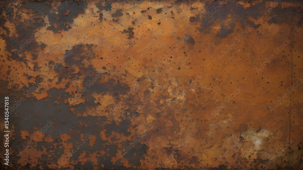 Rusty metal plate showing signs of corrosion and weathering Rusty metal plate showing signs of corrosion and weathering
