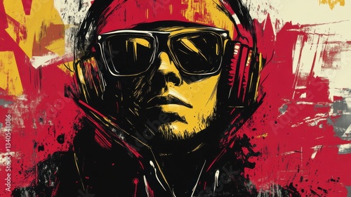 Anti-Design A rebellious style with mixed fonts background illustration