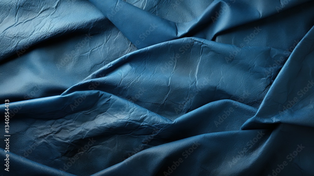 Obraz premium Modern Grunge-Style Blue Banner with Deep Color Accents