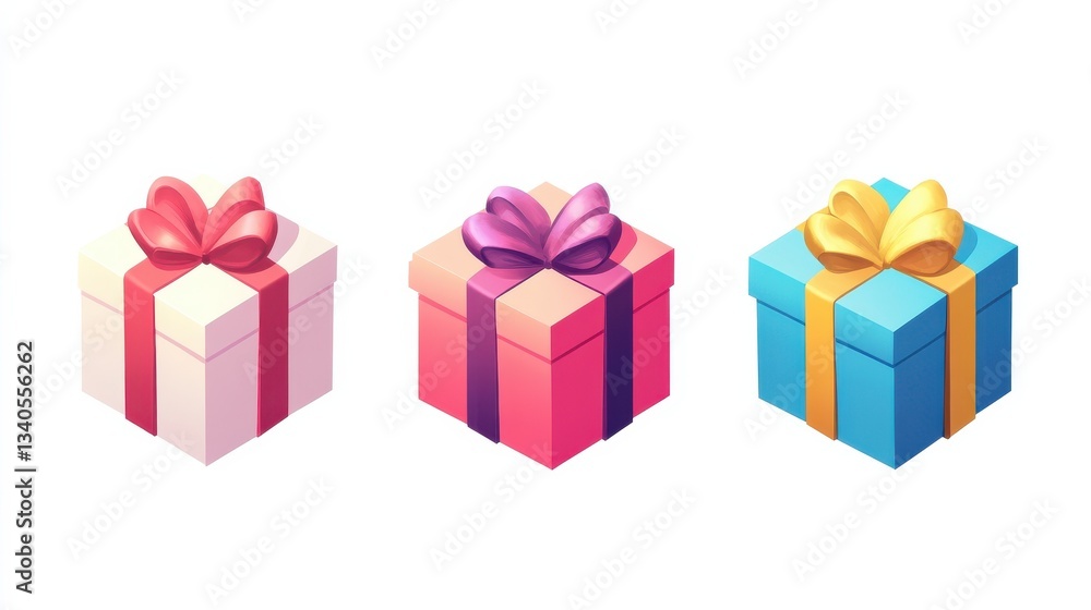 Obraz premium gift icon on white background illustration