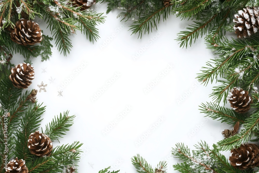 Seasonal greeting card design showcasing a circular frame with the text Let it Snow, Warm Wishes, Merry Christmas set against a white backdrop Seasonal greeting card design showcasing a circular frame with the text Let it Snow, Warm Wishes, Merry Christmas set against a white backdrop