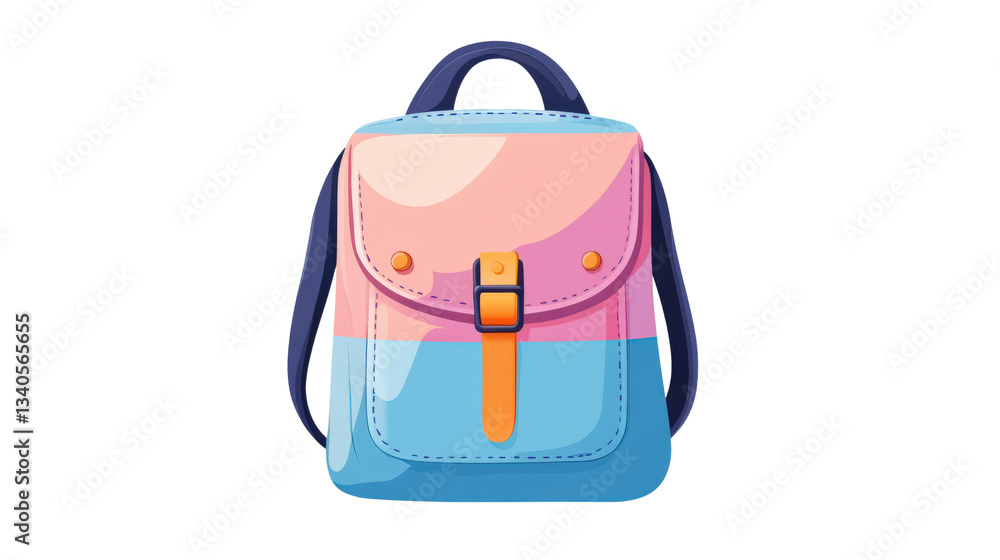 Aesthetic backpacks style. Colorful backpack with a stylish design and contrasting colors. Aesthetic backpacks style. Colorful backpack with a stylish design and contrasting colors.