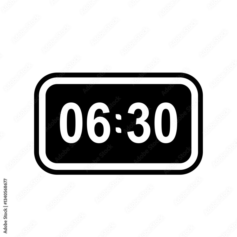 digital clock vector digital clock vector