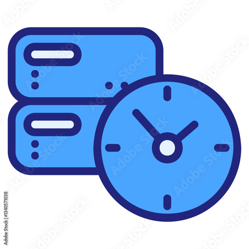 Real-time blue icon