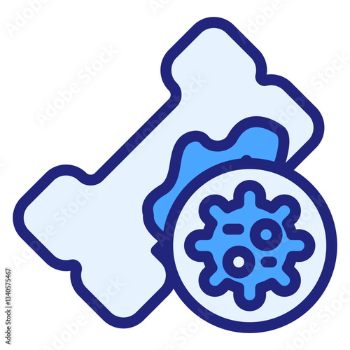 Bone blue icon