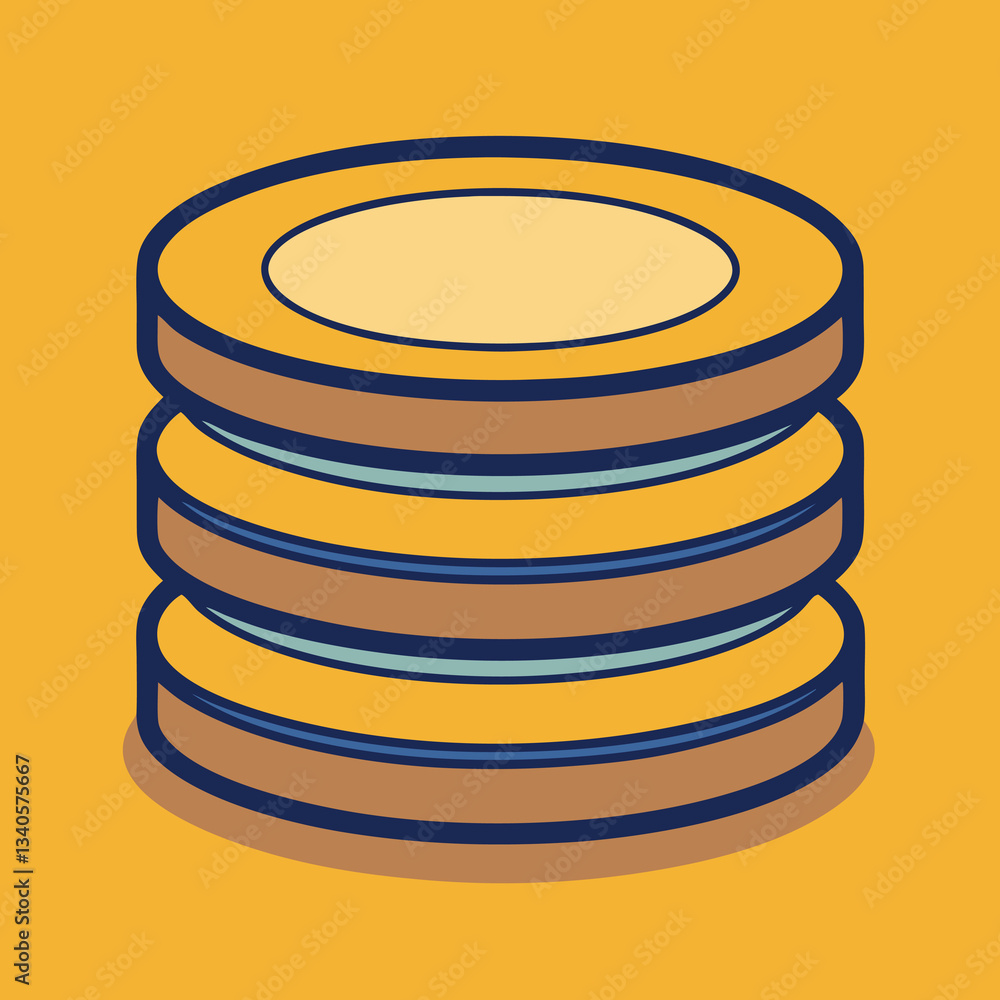 Vector illustration of a stack of coins, A vector illustration of a stack of coins, symbolizing savings, wealth, and financial growth. Perfect for finance, investment, and money-related themes.
Vector illustration of a stack of coins, A vector illustration of a stack of coins, symbolizing savings, wealth, and financial growth. Perfect for finance, investment, and money-related themes.
