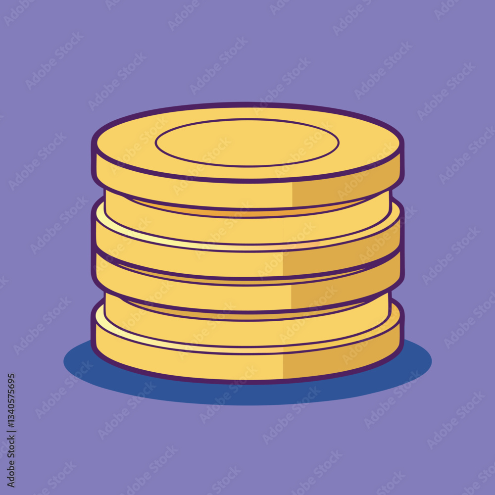 Vector illustration of a stack of gold coins, A vector illustration of a stack of gold coins, representing savings, wealth, and financial growth. Perfect for finance, economy, and investment themes.
Vector illustration of a stack of gold coins, A vector illustration of a stack of gold coins, representing savings, wealth, and financial growth. Perfect for finance, economy, and investment themes.