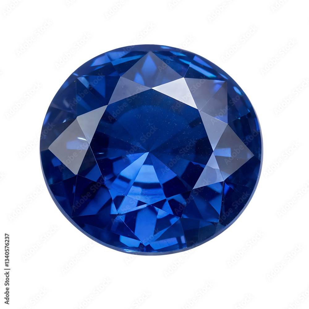 Blue diamond on white background Blue diamond on white background