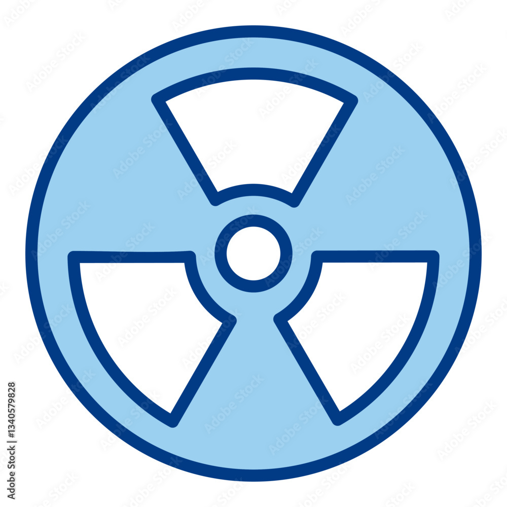 Obraz premium Nuclear Energy Icon Single Vector Collection 