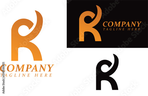 Modern and Minimalist RK Logo Design Icon, vector initial letters RK logo, KR or RK Business  logo