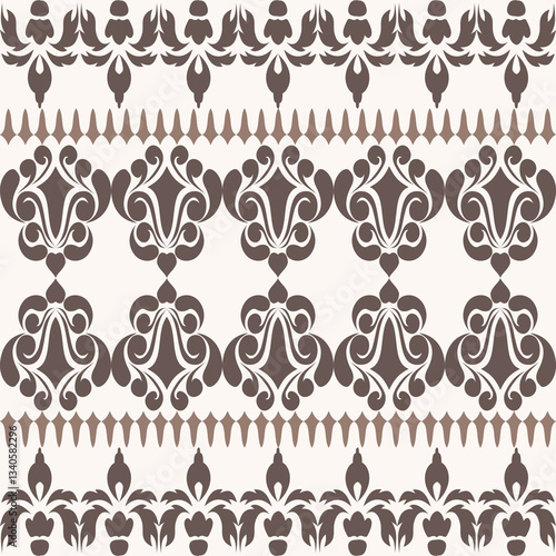 Luxury Damask Pattern – Elegant Ornate Design for High-End Interiors and Fashion Indulge in timeless sophistication with this exquisite damask pattern, meticulously crafted