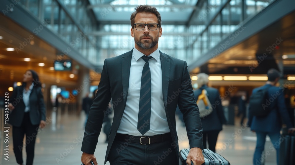 Fototapeta premium A man in a suit