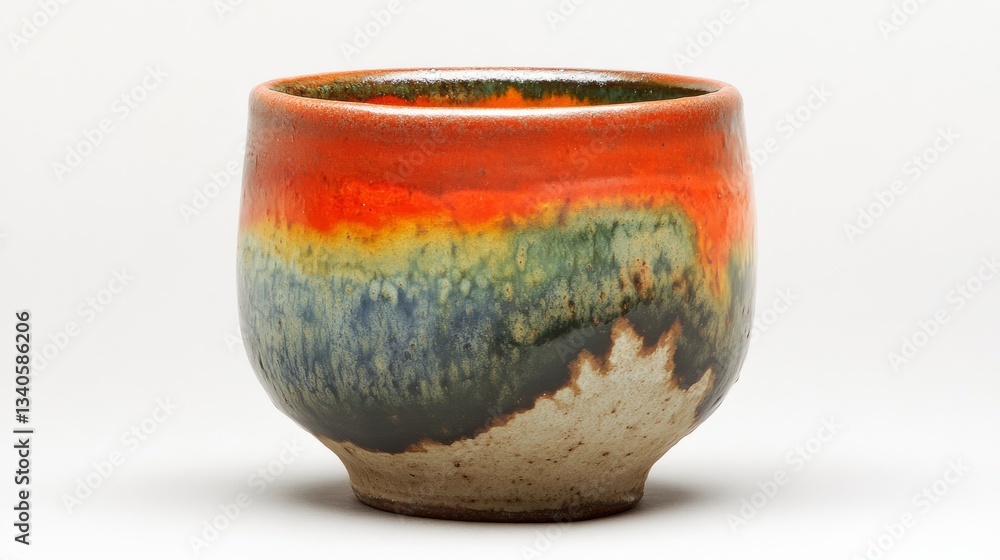 Stunning Colorful Glazed Ceramic Bowl Stunning Colorful Glazed Ceramic Bowl