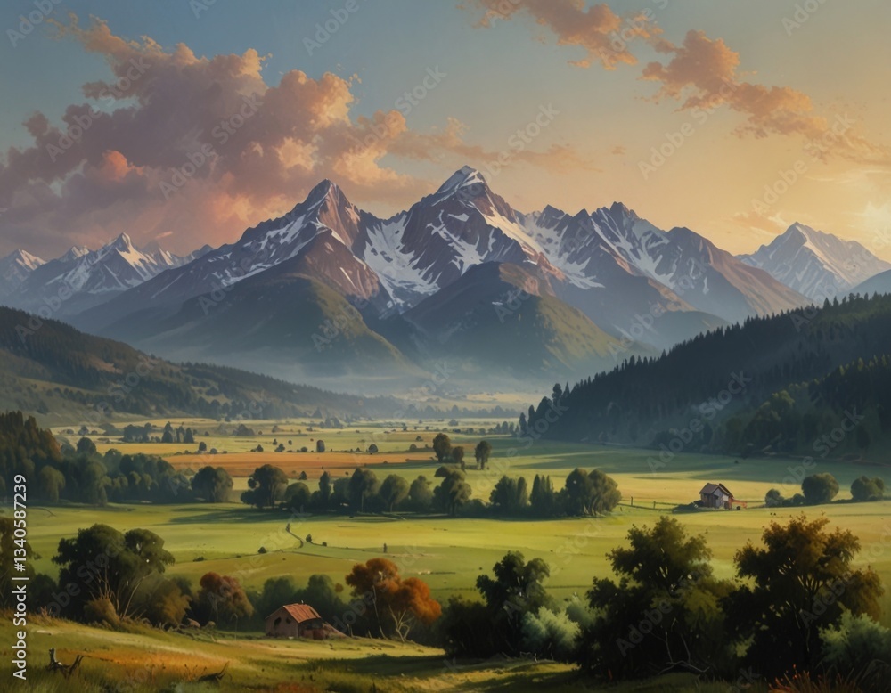 Fototapeta premium summer mountain landscape