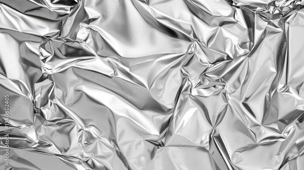 Seamless shiny light grey crumpled metallic chrome foil background, creating a glittery and luxurious repeat pattern for abstract wallpaper Seamless shiny light grey crumpled metallic chrome foil background, creating a glittery and luxurious repeat pattern for abstract wallpaper