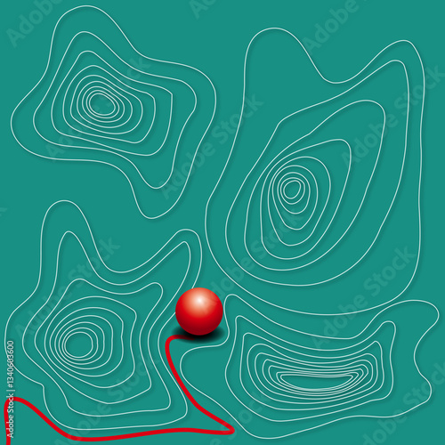 Hintergrund Weg Kugel 2