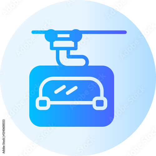 sky lift gradient icon