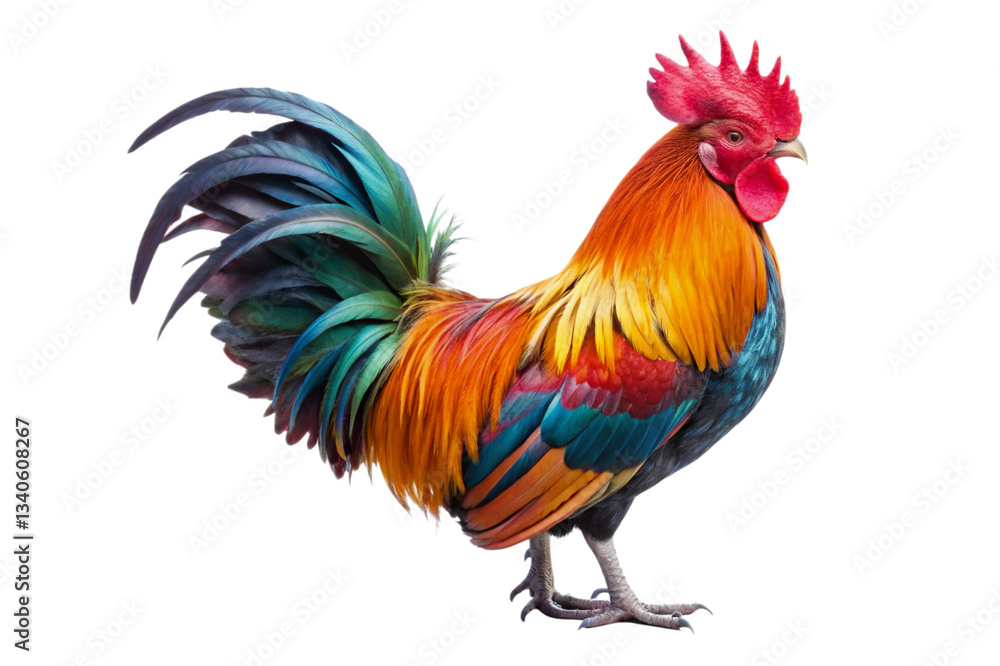 rooster isolated on white background rooster isolated on white background