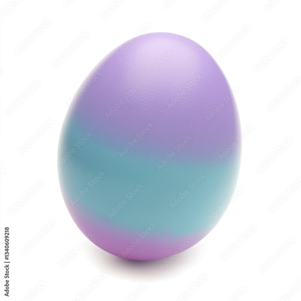 pastel Easter egg with smooth gradient on white background pastel Easter egg with smooth gradient on white background