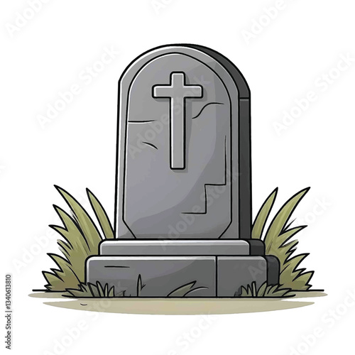 tombstone vector illustration cartoon clipart