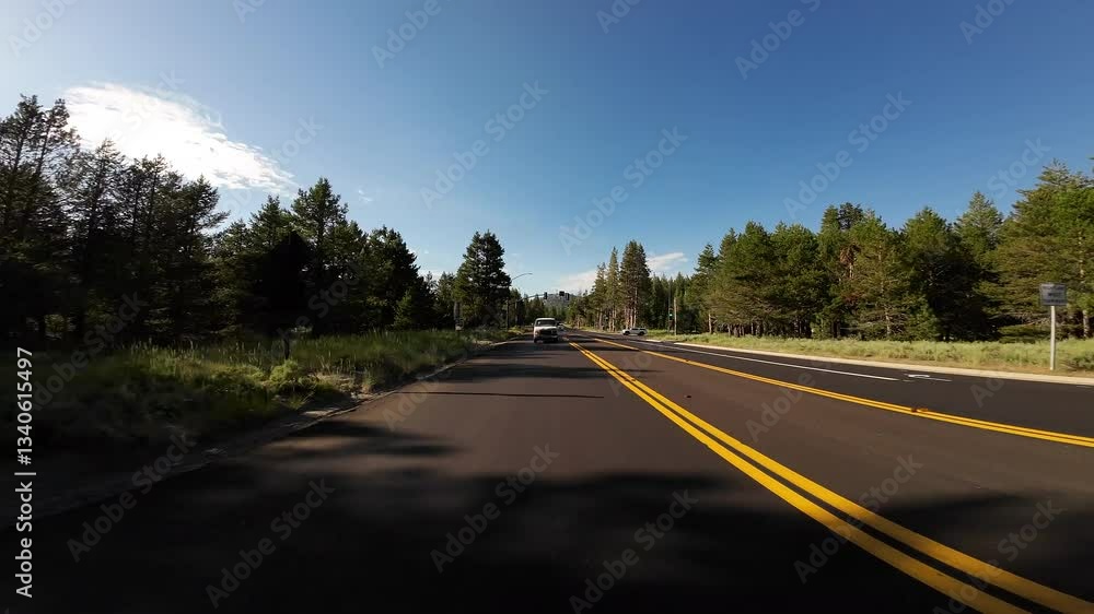 Lake Tahoe to Meyers Highway 01 Rear View Driving Plates of 50 West California USA Ultra Wide Lake Tahoe to Meyers Highway 01 Rear View Driving Plates of 50 West California USA Ultra Wide