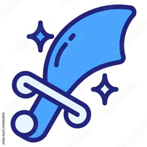 Sword blue icon