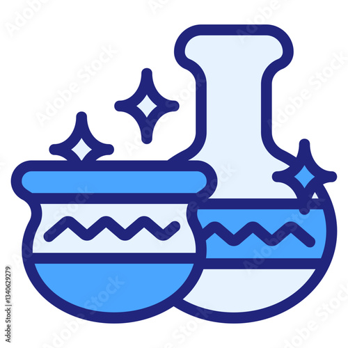 Pottery blue icon