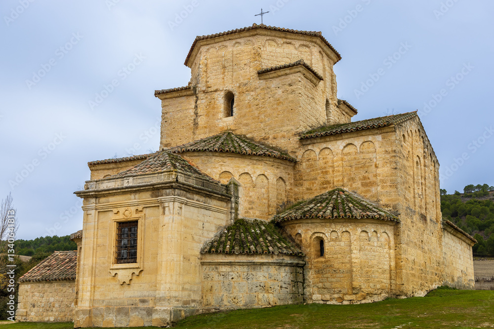 Fototapeta premium Church of Our Lady of the Annunciation. Urueña, Castile and León, Spain.