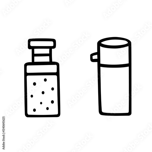 シンプルなしょうゆさしビンのイラスト素材