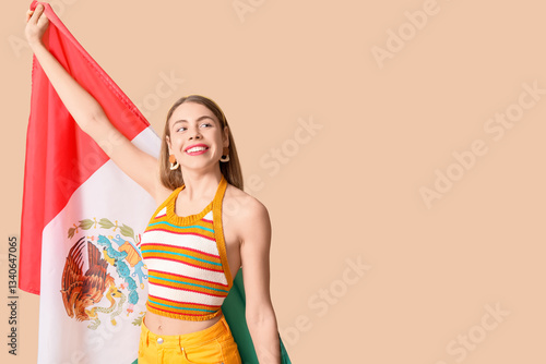 Happy young woman with Mexi...