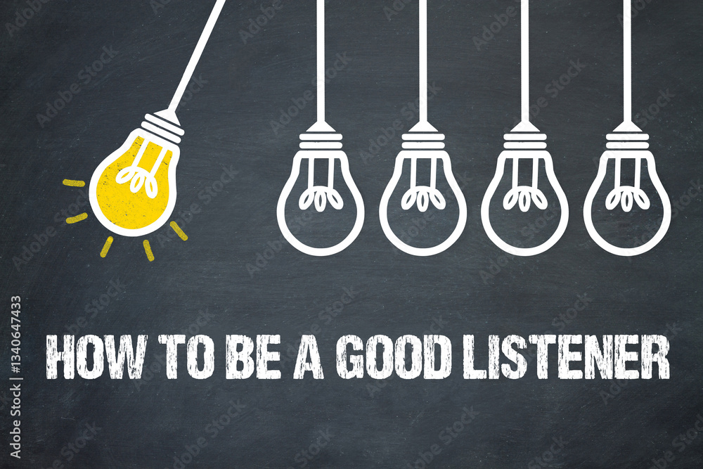 Fototapeta premium How to be a good listener 