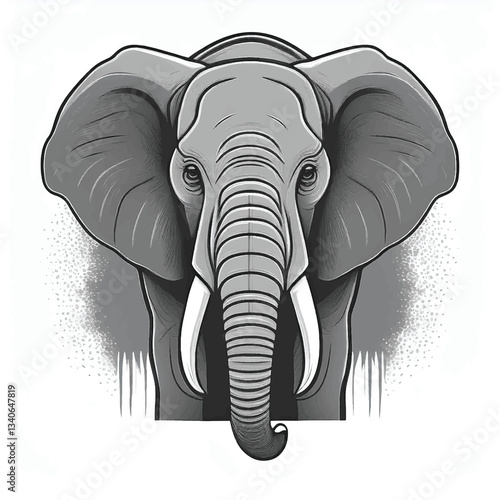 African elephant vector