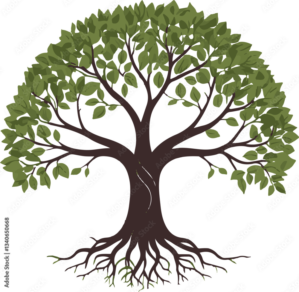 Obraz premium vector tree silhouette