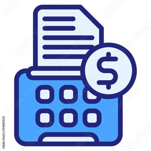 Bill blue icon