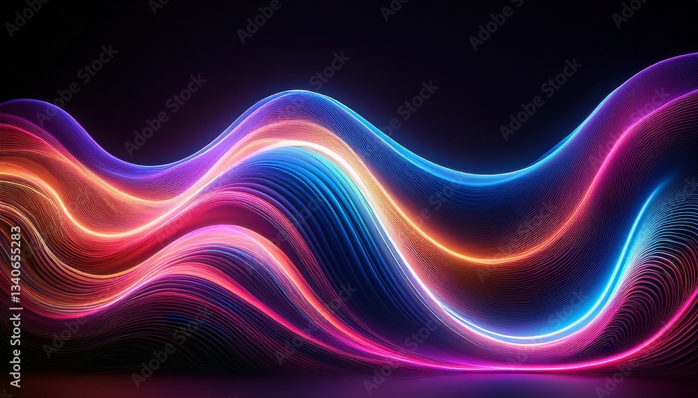neon waves of color a mesmerizing display of neon colored waves flowing in a fluid motion creating a vibrant and dynamic artistic composition with a dark backdrop neon waves of color a mesmerizing display of neon colored waves flowing in a fluid motion creating a vibrant and dynamic artistic composition with a dark backdrop