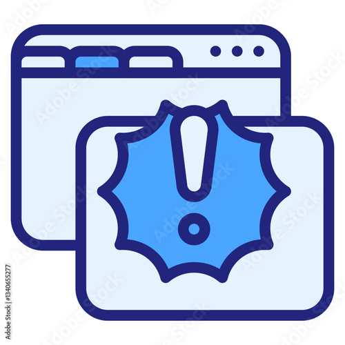 Error blue icon