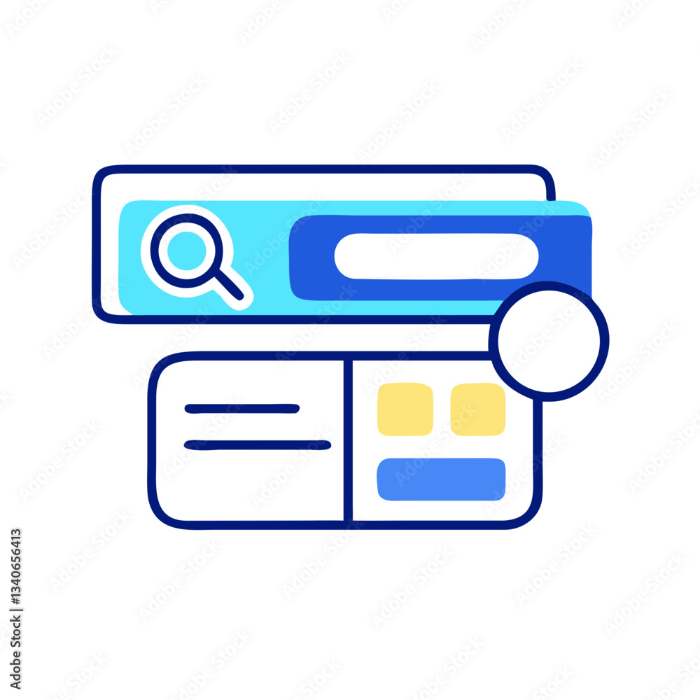 Website search engine interface Website search engine interface