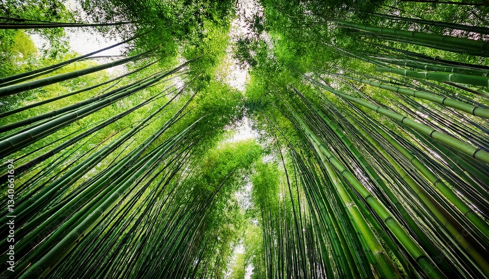green bamboo forest as panorama texture green bamboo forest as panorama texture